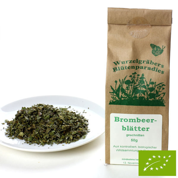 BIO Brombeerblätter, geschnitten