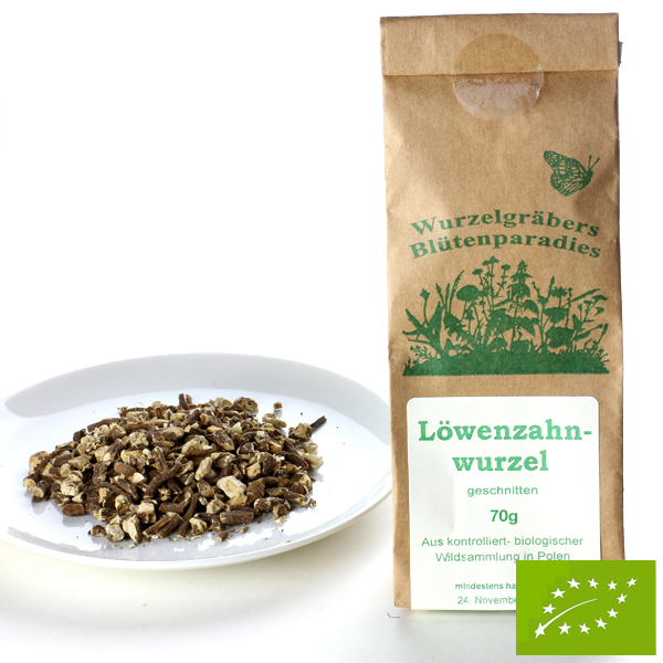 BIO Löwenzahnwurzel, geschnitten