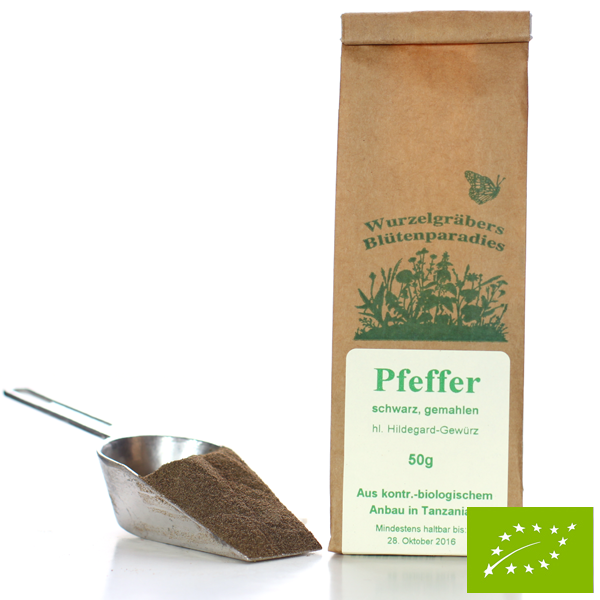 BIO Pfeffer schwarz, gemahlen, aromatische Schärfe