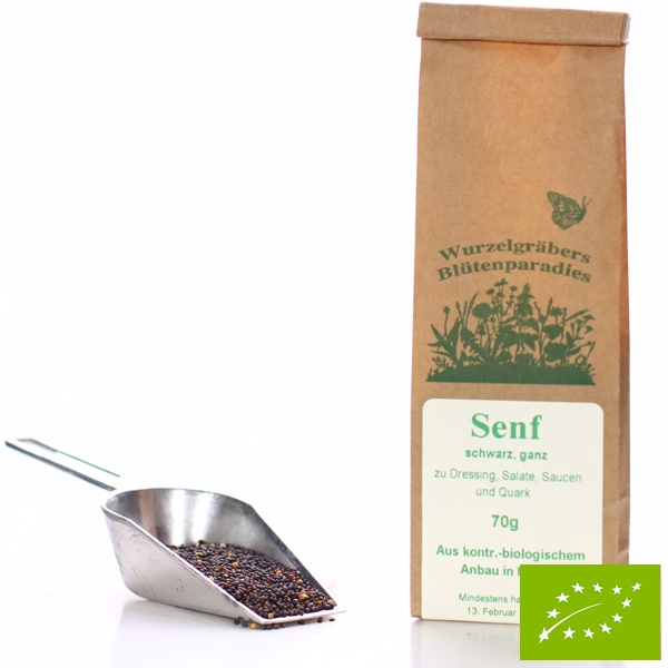 BIO Senf schwarz, ganze Samen