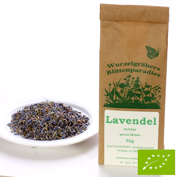 BIO Lavendel, echter, ganze Blüten
